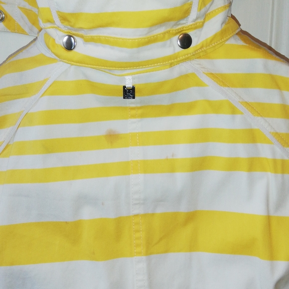 Rudsak Spring mid-length Trenchcoat - Yellow & White striped, Size 'M' - Picture 9 of 10